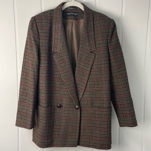 Giorgio Saint' Angelo Blazer Women's Size 10 Tweed Single Breasted 100% Wool